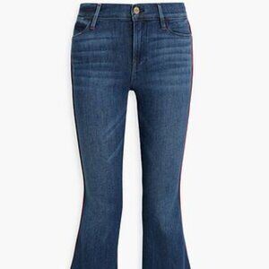 Frame Le Pixie high rise flared jeans